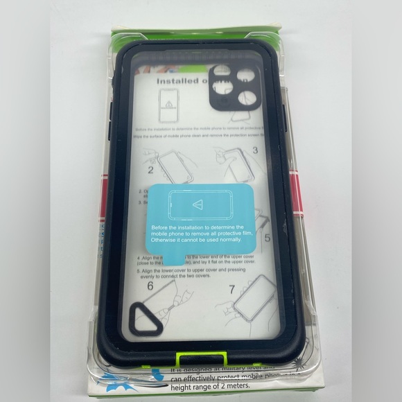 NEW WATERPROOF PHONE CASE FOR IPHONE 11 PRO MAX BLUE/YELLOW - Picture 4 of 12